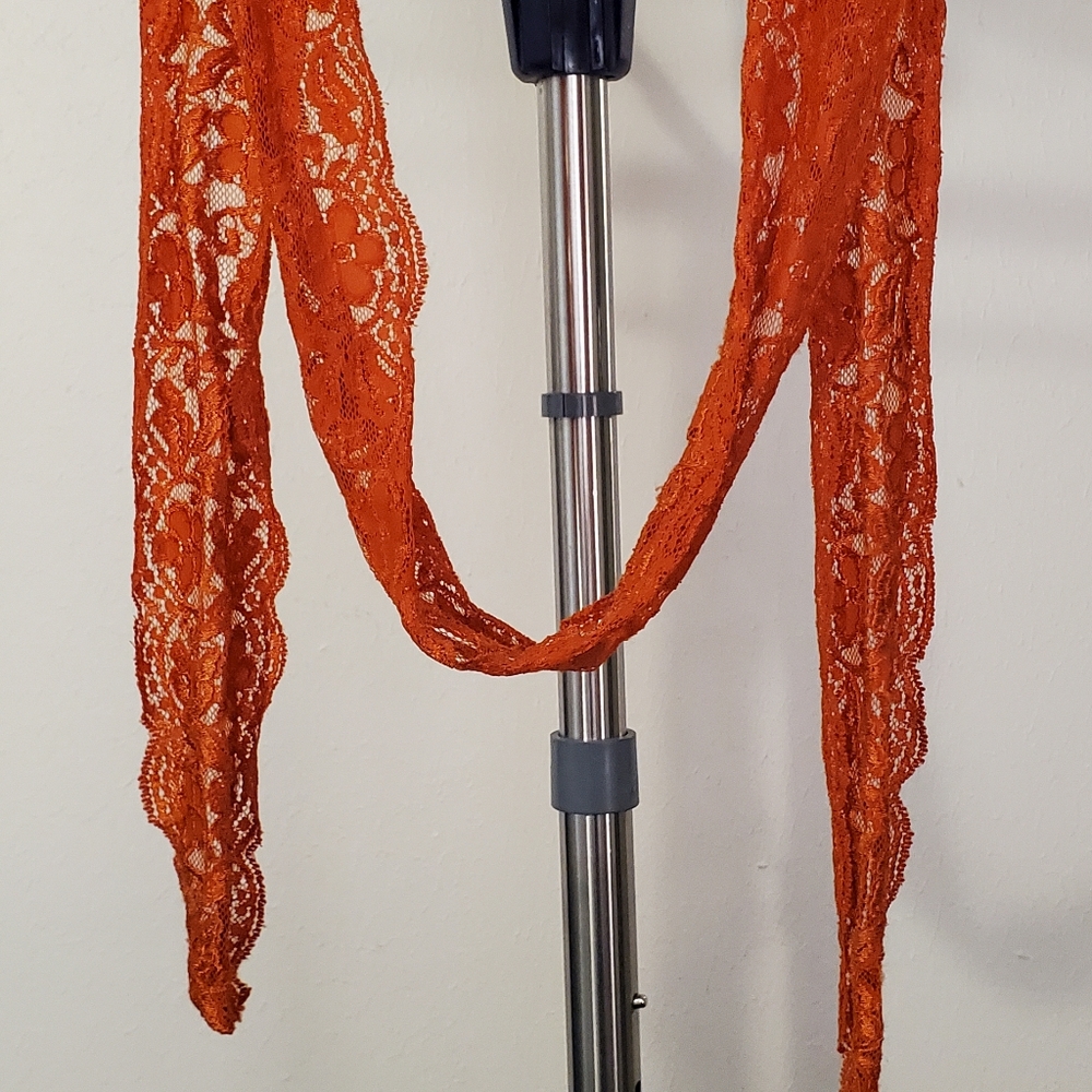 Scarf, Lace, Orange